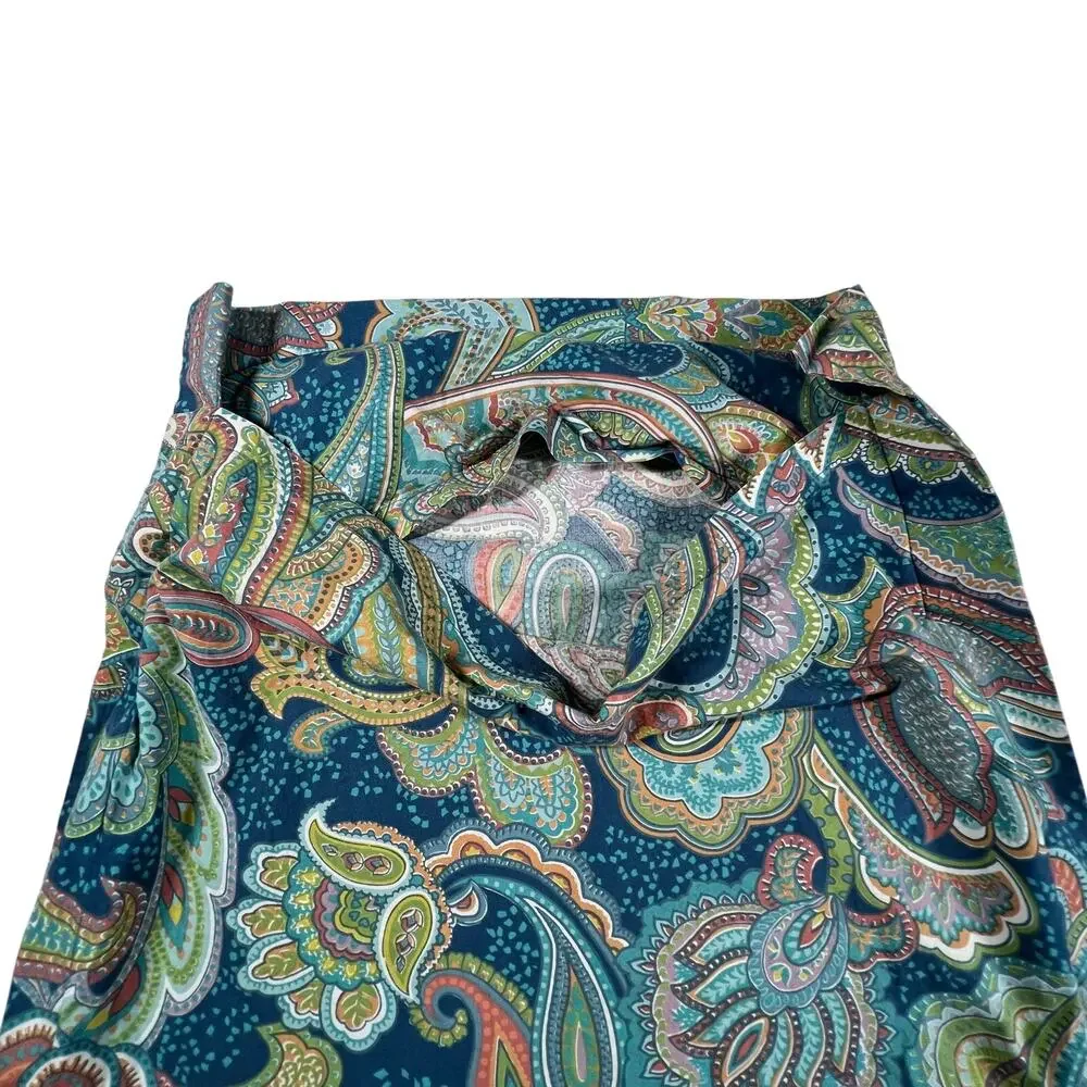Pottery Barn Ana Paisley Duvet Cover Ocean Blue Full/Queen 2 Standard Shams Set